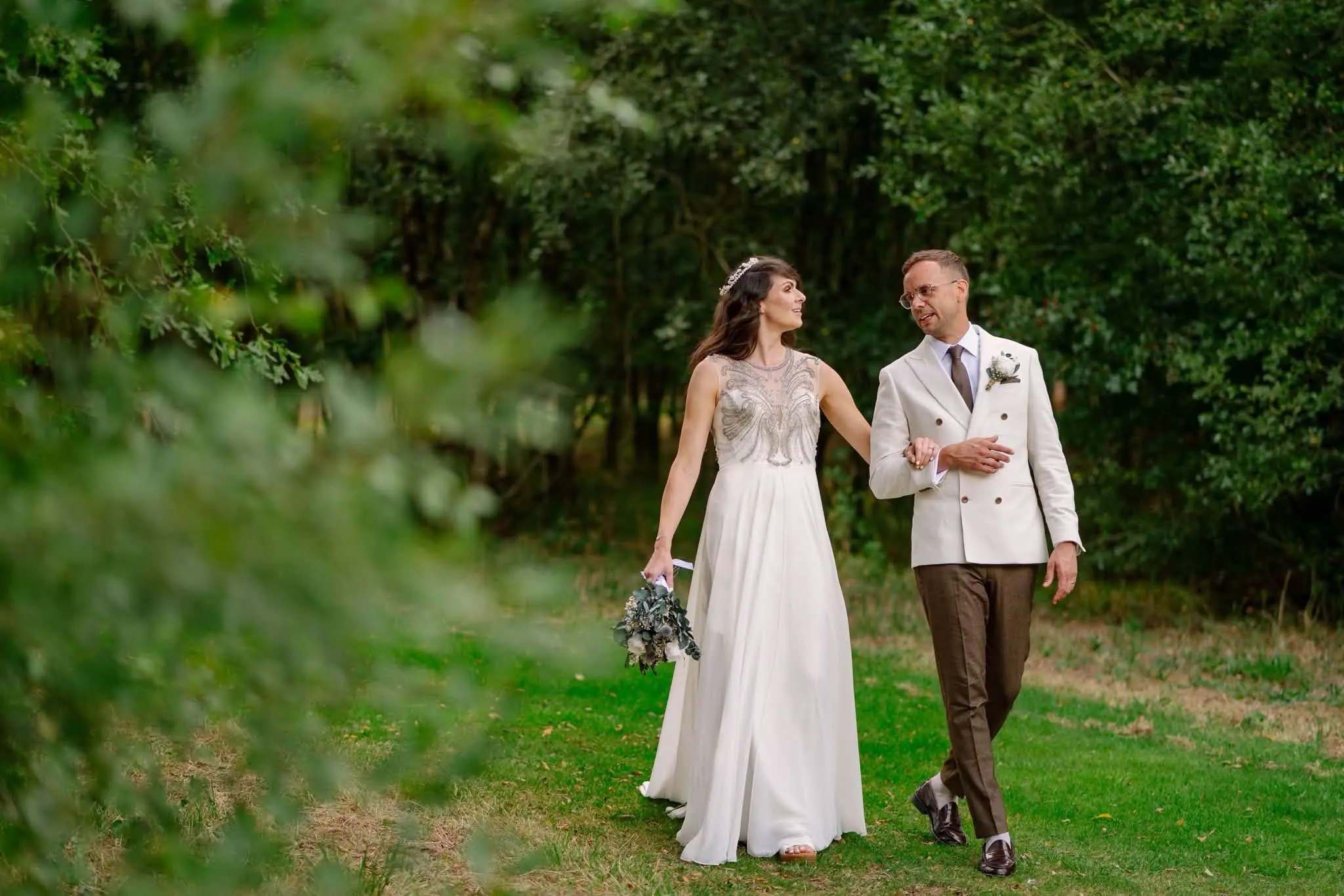Intimate wedding ceremony in The Nest at Tree Top Escape, photographed by Jim Wileman