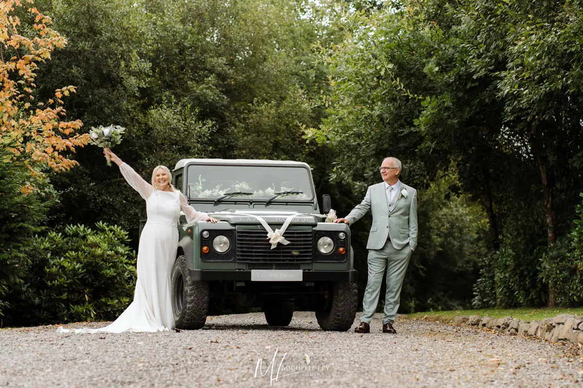 Day wedding at Tree Top Escape small wedding venue Devon
