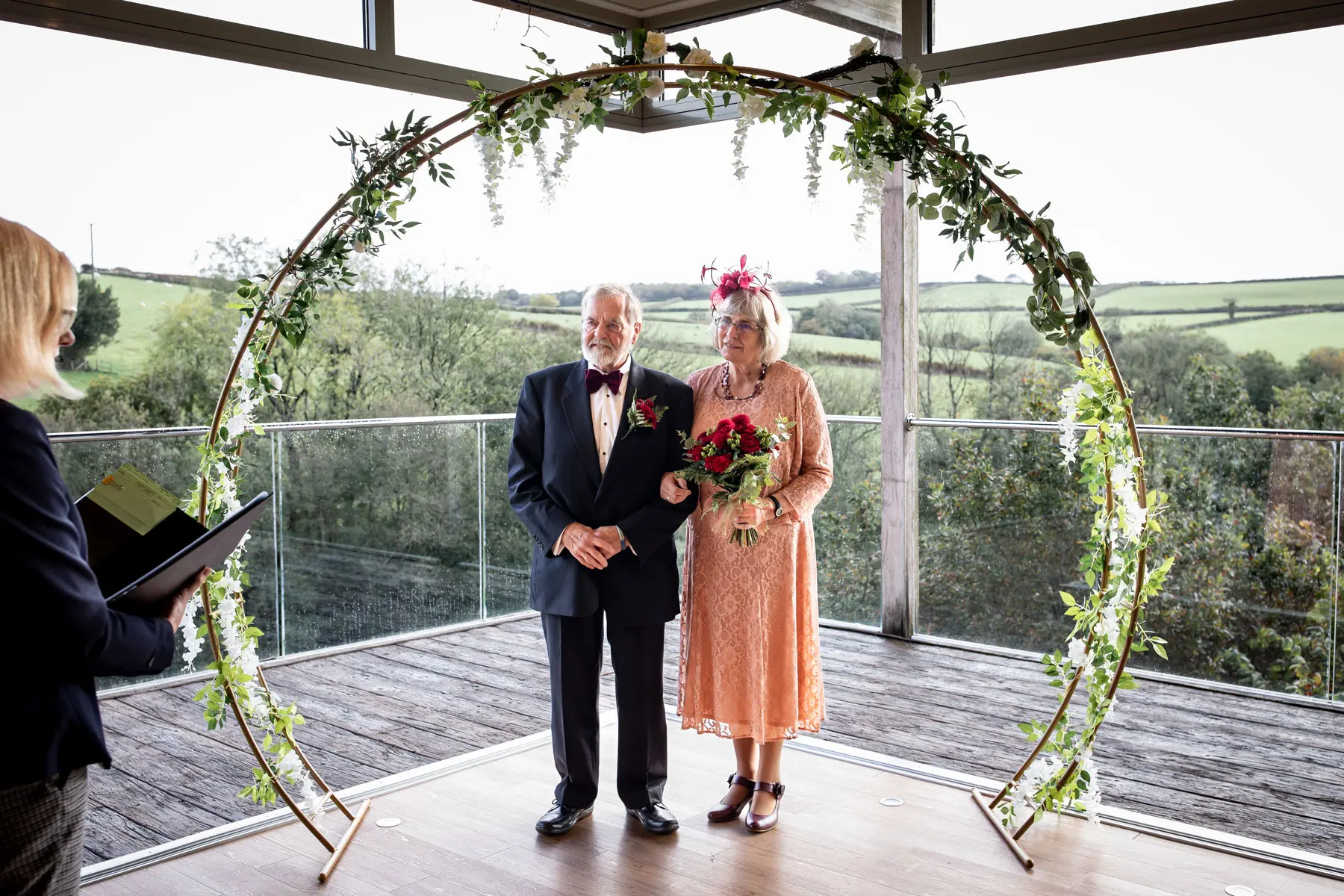 Small wedding North Devon at Tree Top Escape